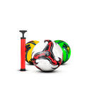 Kit Bola de Futebol + Bomba de Ar Manual